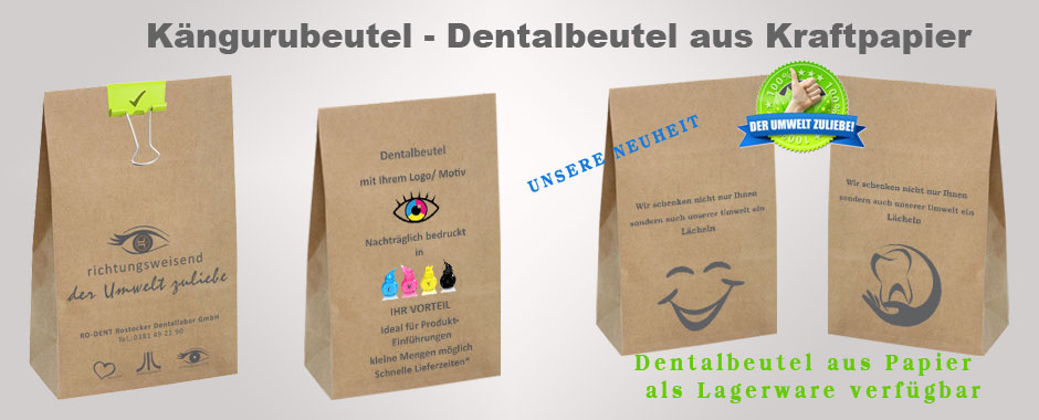 Dentalbeutel für den Transport zwischen Labor und Praxis